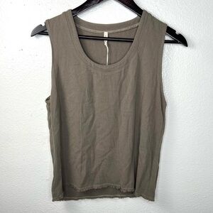 REVOLVE Lanston Olive Green Sleeveless Blouse Top Size XS Extra Small